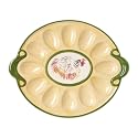 Pfaltzgraff Circle of Kindness Chicken 12-Inch Egg Plate