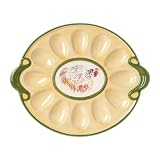 Pfaltzgraff Circle of Kindness Chicken 12-Inch Egg Plate