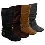 Women's Glaze by Adi Slouchy Boots with Side Accent Buckles