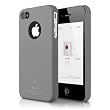 elago S4 Slim Fit Case for AT&T and Verizon iPhone 4 (Soft Feeling)-SF Gray + HD Professional Extreme Clear film + Logo Protection Film included