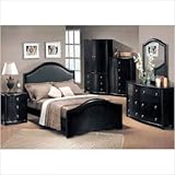 Sada Panel Bedroom Set in Merlot Size: Queen