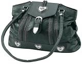 (C) BLACK LAMBSKIN LARGE PURSE
