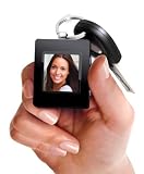 Sharper Image Ultra Slim Digital Photo Keychain, Black