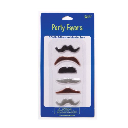 Top Secret Mustaches (6 ct)