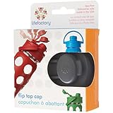 Lifefactory Flip Cap for 22oz/16oz/12oz Glass Bottles, Carbon