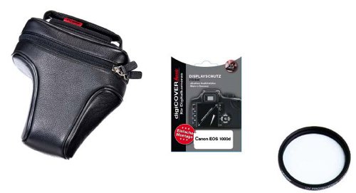 SLR-Schutzset Canon EOS1000d (digiEtui Ledertasche, Tiffen UV Filter, digiCover Display-Sc Preisvergleich