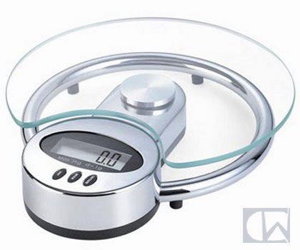 Newline Elegant Digital Glass Kitchen Food Scale