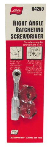 Lisle 64250 Right Angle Ratcheting Screwdriver