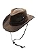 Menâ€™s Weathered Outback Outdoor Shapeable Brown Hat by Silver Canyon