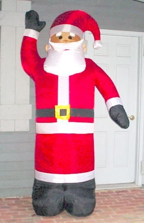 Inflatable Christmas Santa 8' tall Waving airblown