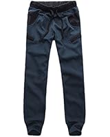 Wexinbuy Mens Casual Pants Trousers Jogger Jogging Sports Sweatpants Blue XL