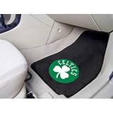 Boston Celtics NBA 2-Piece Printed Carpet Car Mats (18x27")"