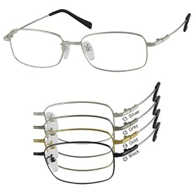 2100 Bendable (Memory) Titanium Full-rim Frame Complete Prescription Eyeglasses with Lens