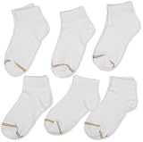 Gold Toe Girls 7-16 6 Pack Flat Knit Quarter Sock