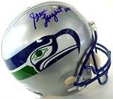 Steve Largent Autographed/Hand Signed Seattle Seahawks Full Size Deluxe Replica Helmet with HOF 95 i