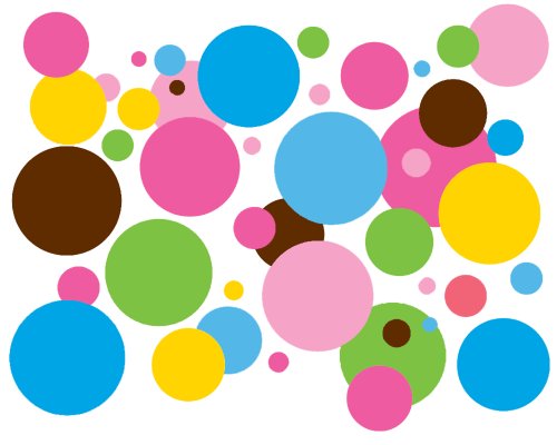 Wallcandy Arts Multi-Color Dots - 1 Kit