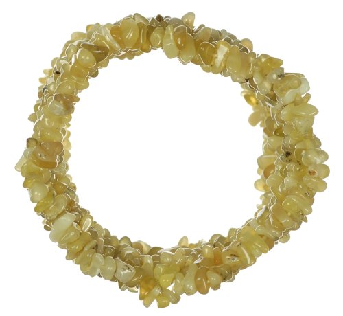 Yellow Opal Chip Stretch Bracelet