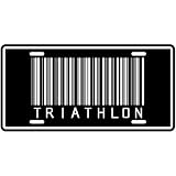 NEW  TRIATHLON BARCODE  LICENSE PLATE SIGN SPORTS