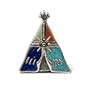 Mosaic Inlay Teepee Pin