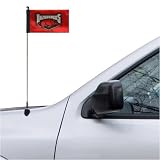 Arkansas Razorbacks Red Car Antenna Flag