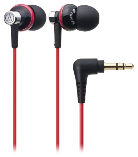 audio-technica ダイナミック型インナーイヤーヘッドホン ブラックレッド ATH-CK303M BRD