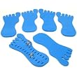 6 Toe Ring Foot Foam Display Body Jewelry Case Blue