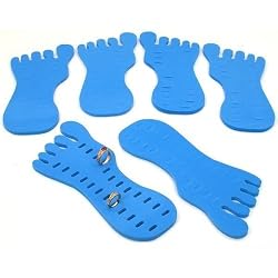 6 Toe Ring Foot Foam Display Body Jewelry Case Blue