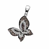 14K White Gold Round Champagne White Diamond Pendant (0.95 cttw, GH Color, SI Clarity) with FREE 10K Gold 18 inch Chain