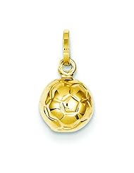 14K Gold Soccer Ball Charm