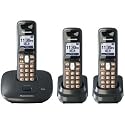 Panasonic DECT 6.0 Expandable Cordless Telephone with 3 Handsets (KX-TG6413T)