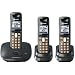 Panasonic DECT 6.0 Expandable Cordless Telephone with 3 Handsets (KX-TG6413T)