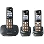 Panasonic DECT 6.0 Expandable Cordless Telephone with 3 Handsets (KX-TG6413T)