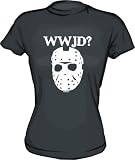 WWJD? What Would Jason Do HOCKEY MASK Logo Women's Tee Shirt in 6 Colors Small thru XXL