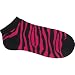 FULL TILT Zebra Ped Socks - Pink