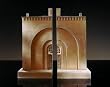 Soane Museum Stable Block Door Architectural Model and Split Pair Bookends By Timothy Richards Soane Museum Stable Block Door Architectural Model and Split Pair Bookends By Timothy Richards