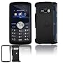 Black Rubberized Snap-On Cover Hard Case Cell Phone Protector for LG enV3 VX9200