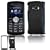 Black Rubberized Snap-On Cover Hard Case Cell Phone Protector for LG enV3 VX9200
