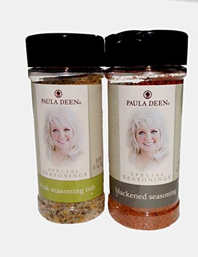 Paula Deen Gift Bundle (Large Steak Seasoning Rub &amp; Large Blackened Seasoning), 2 Items