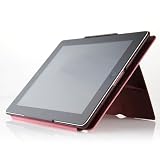 Zenus 自動スリープ対応 iPad2レザー風ケース Masstige アナコンダ ワイン Z322iP2