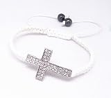 Bracelet Shamballa Croix Blanche