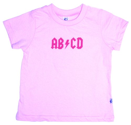 ABCD - Kids T-Shirt, 100% Cotton, Pink, Size 4T