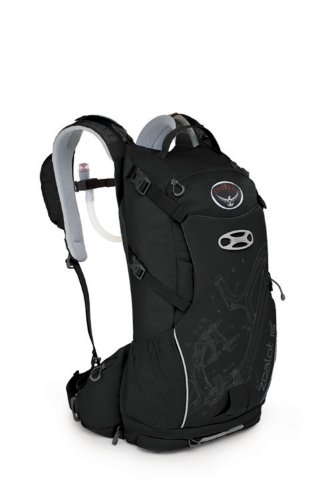 Osprey Packs Zealot 16 Hydration Pack with Reservoir (Pitch Black, Medium/Large)