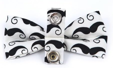 Trish Hampton Snappy Bow Tie Royal Blue White Dots S/M