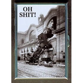 KL TRAIN CRASH THROUGH BUILDING ID CREDIT CARD WALLET CIGARETTE CASE COMPACT MIRROR