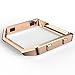 For Fitbit Blaze, TOOPOOT Stainless Steel Replace Metal Frame For Fitbit Blaze Smart Watch (Rose gold)