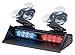 Dl Hd Dash/Deck Light, LED, Rd/Blu, 9-7/16W
