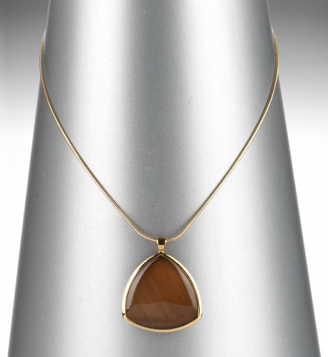 Cushion Catseye Pendant Necklace