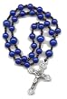 Anglican Prayer Beads, Rosary - Lapis Mountain Jade Beads