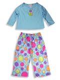Pijayz by Sara's Prints -Toddler Girls Long Sleeved Pajamas, Lt. Blue, Multi
