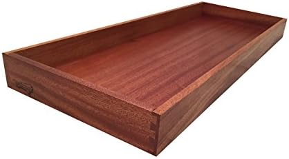 Handmade Mahogany Wood Home Organizer - Shoe Organizer - Wood Tray- Entryway Storage - Mudroom Storage -Shoe Tray - Boot Rack - Shoe Rack